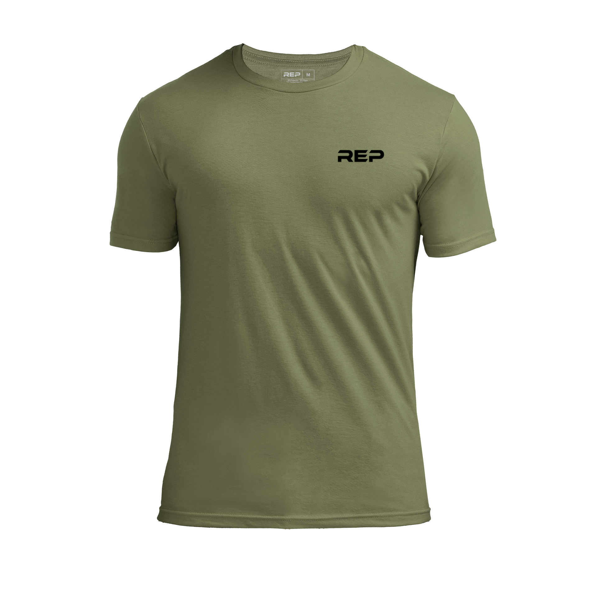 REP Short-sleeve Tri-Blend Crew T-Shirt - Heather Olive/Black / X-Small